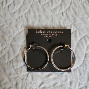 Belk Silverworks Hoop Earrings Brand New